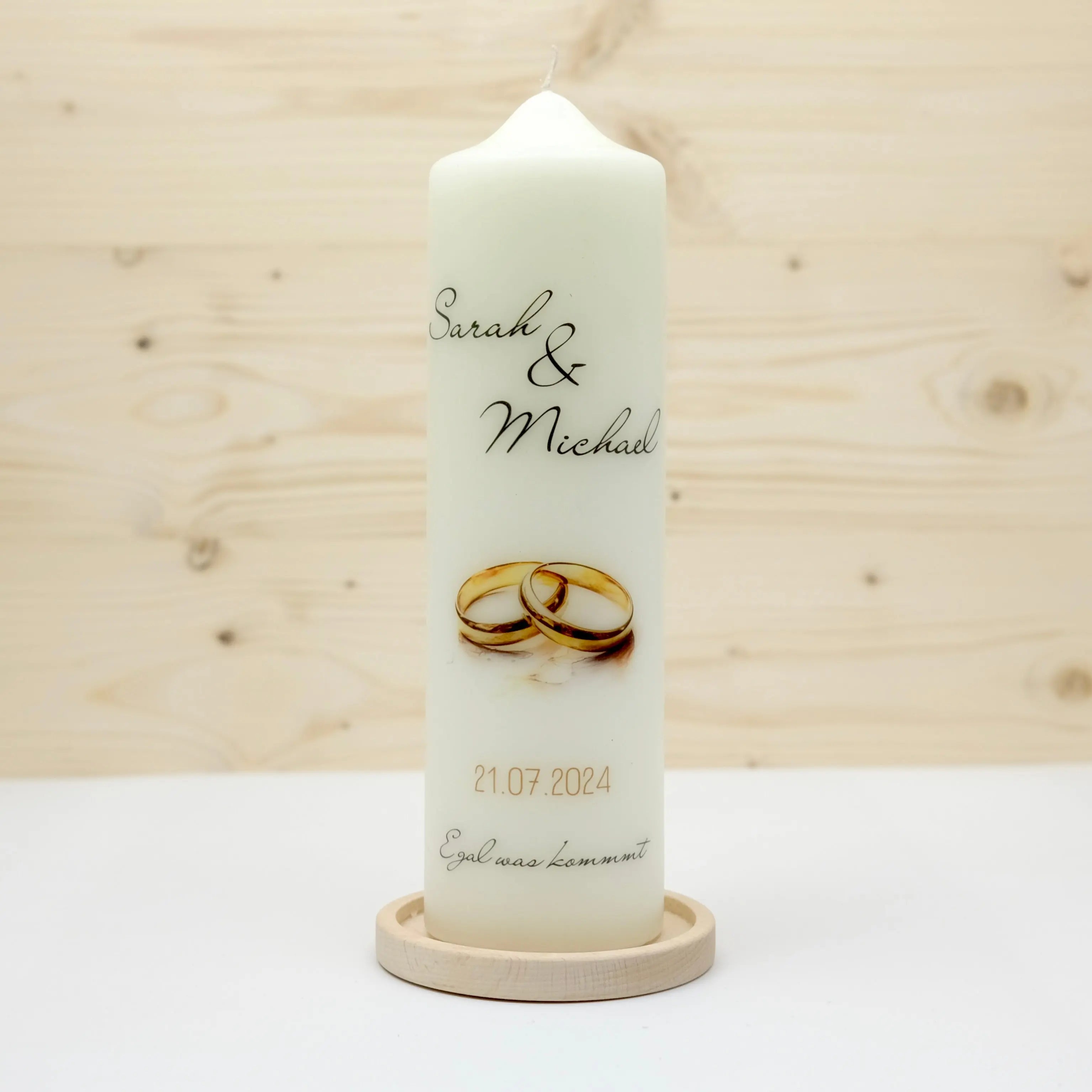 Hochzeitskerze Ringe