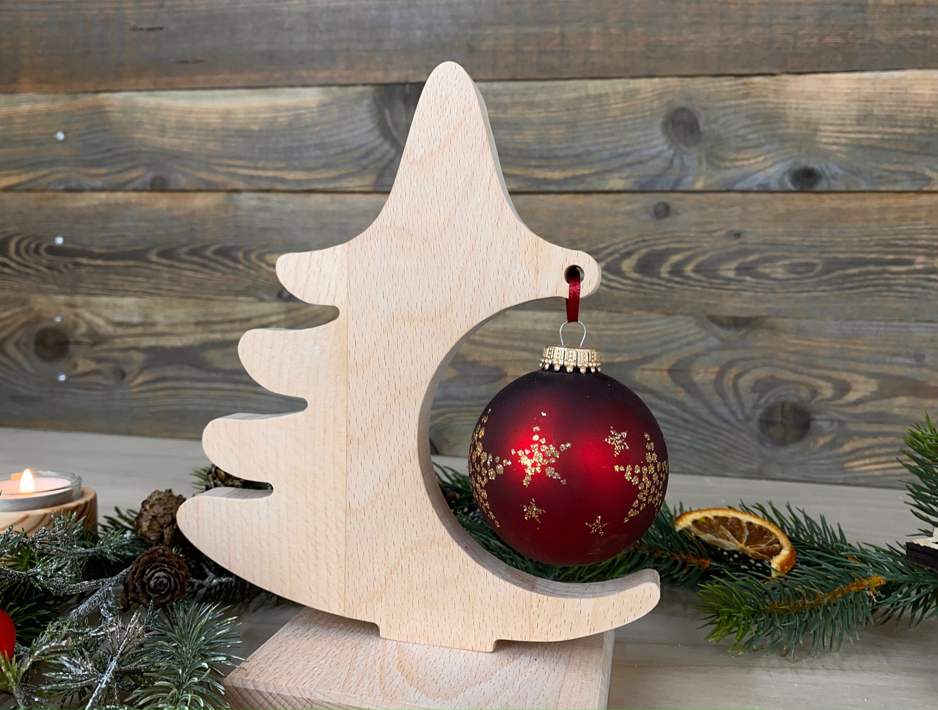 Tannenbaum für eine Kugel, Stern etc., Weihnachtsdeko oder als Geschenkidee - Christbaum - Hergestellt in Bayern