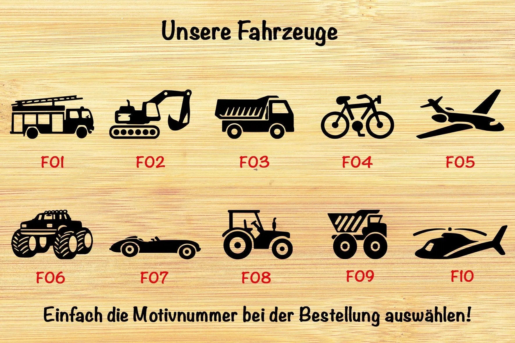 Frühstücksbrett Kinder personalisiert mit Name –Geschenk zur Geburt, Taufe, Weihnachten, Einschulung oder Geburtstag
