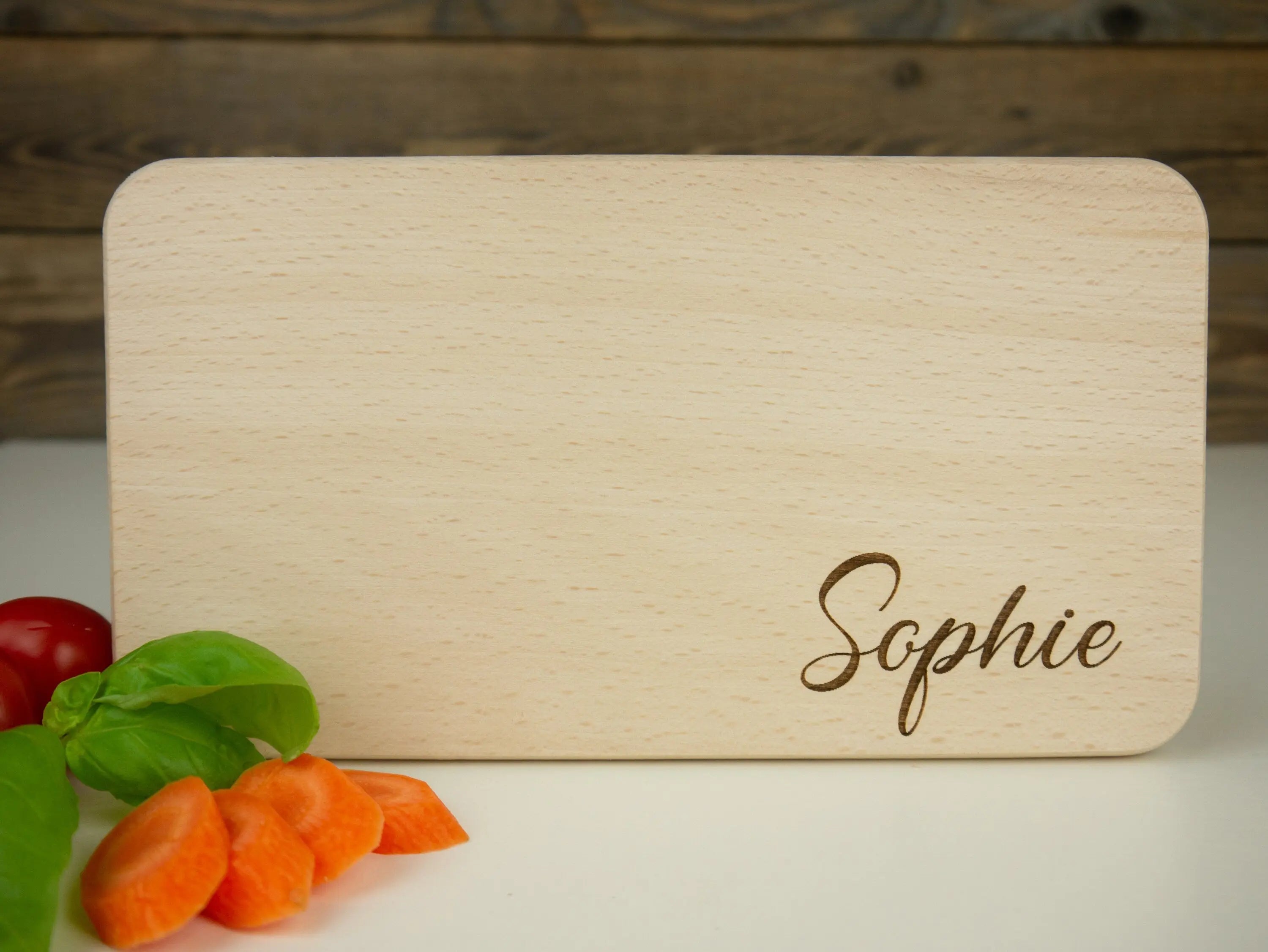 Schneidebrett personalisiert, Frühstücksbrett, Geschenk für Ihn, Geschenk für Sie, Geburtstag, Buchenholz, Weihnachten
