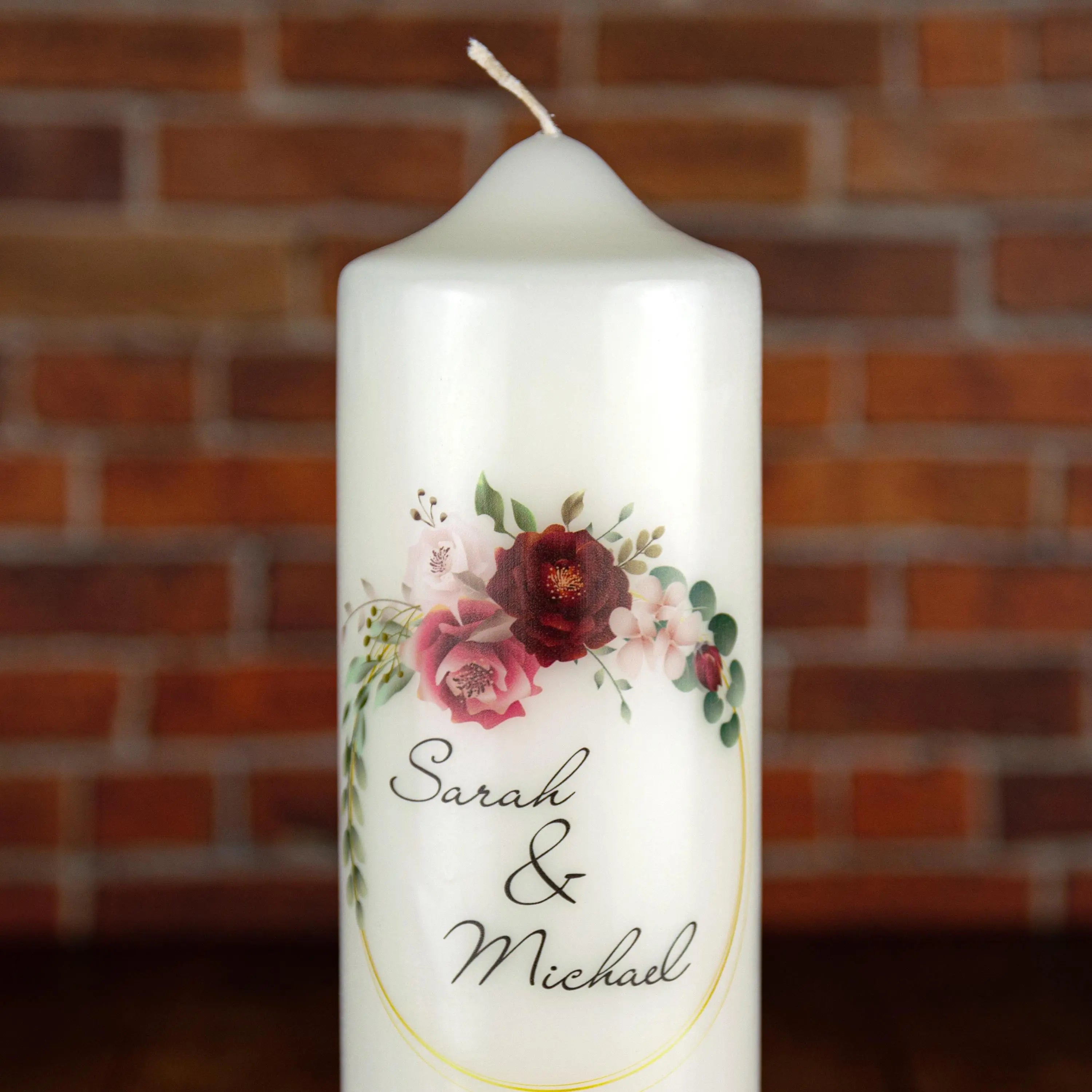 Hochzeitskerze Blumenkranz - individuelle Fertigung - Für die Hochzeit - Traukerze