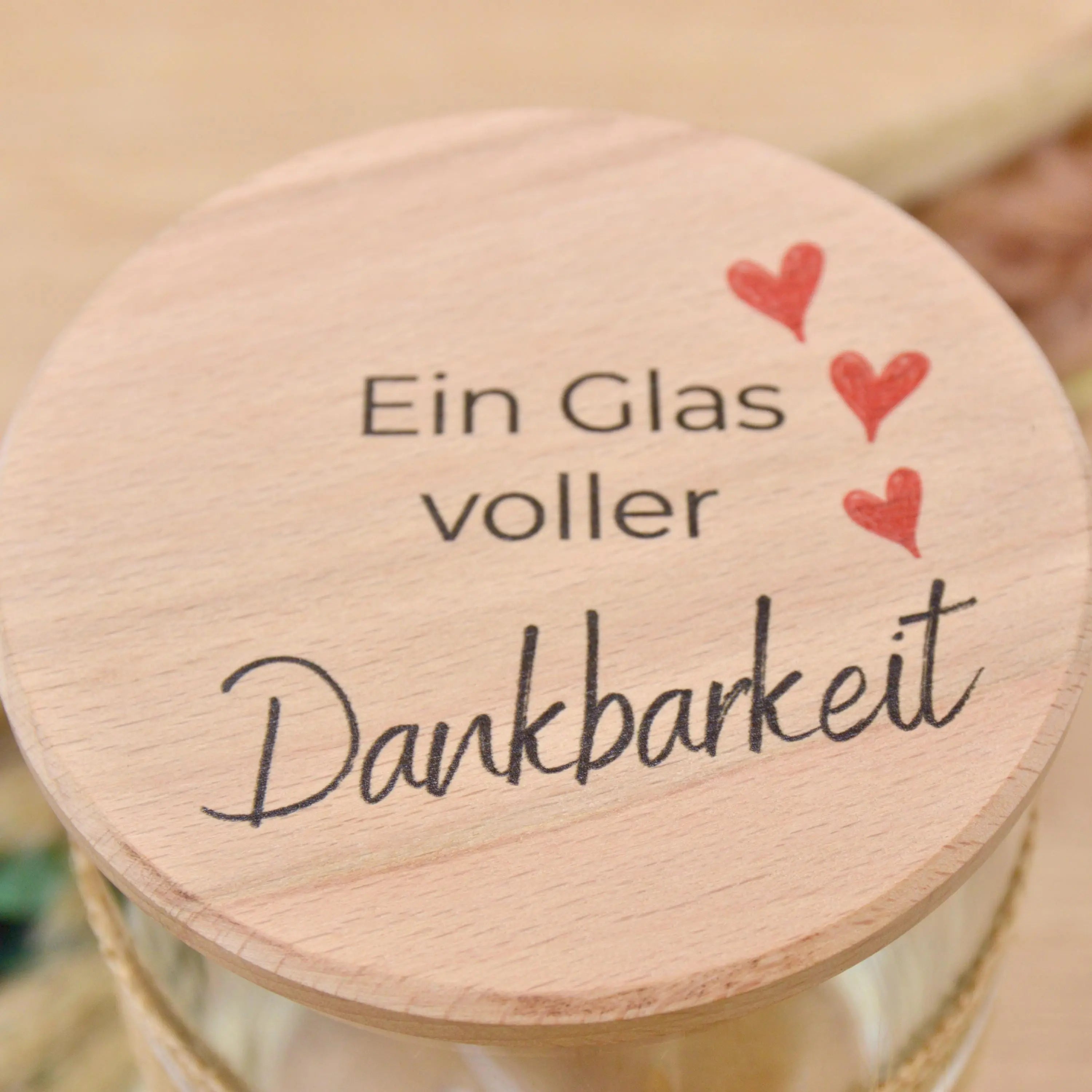 Aufbewahrungsglas "Ein Glas voller Dankbarkeit" – Geschenkidee zum Geburtstag, Weihnachten, Hochzeit oder einfach so