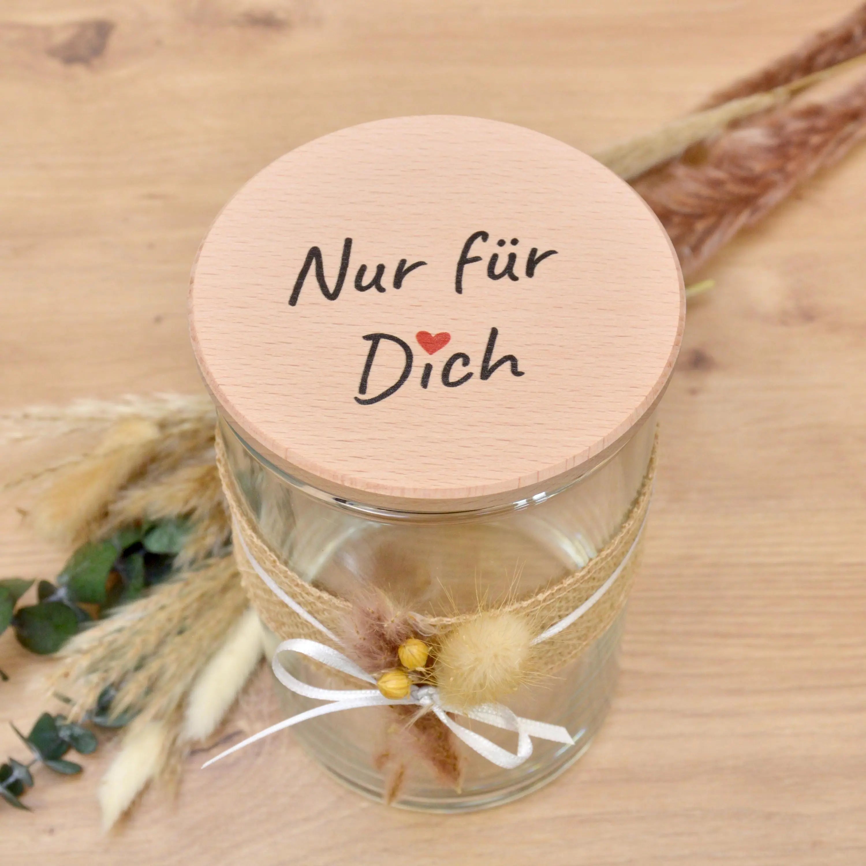 Aufbewahrungsglas "Nur für dich" – Geschenkidee zum Geburtstag, Weihnachten oder einfach so