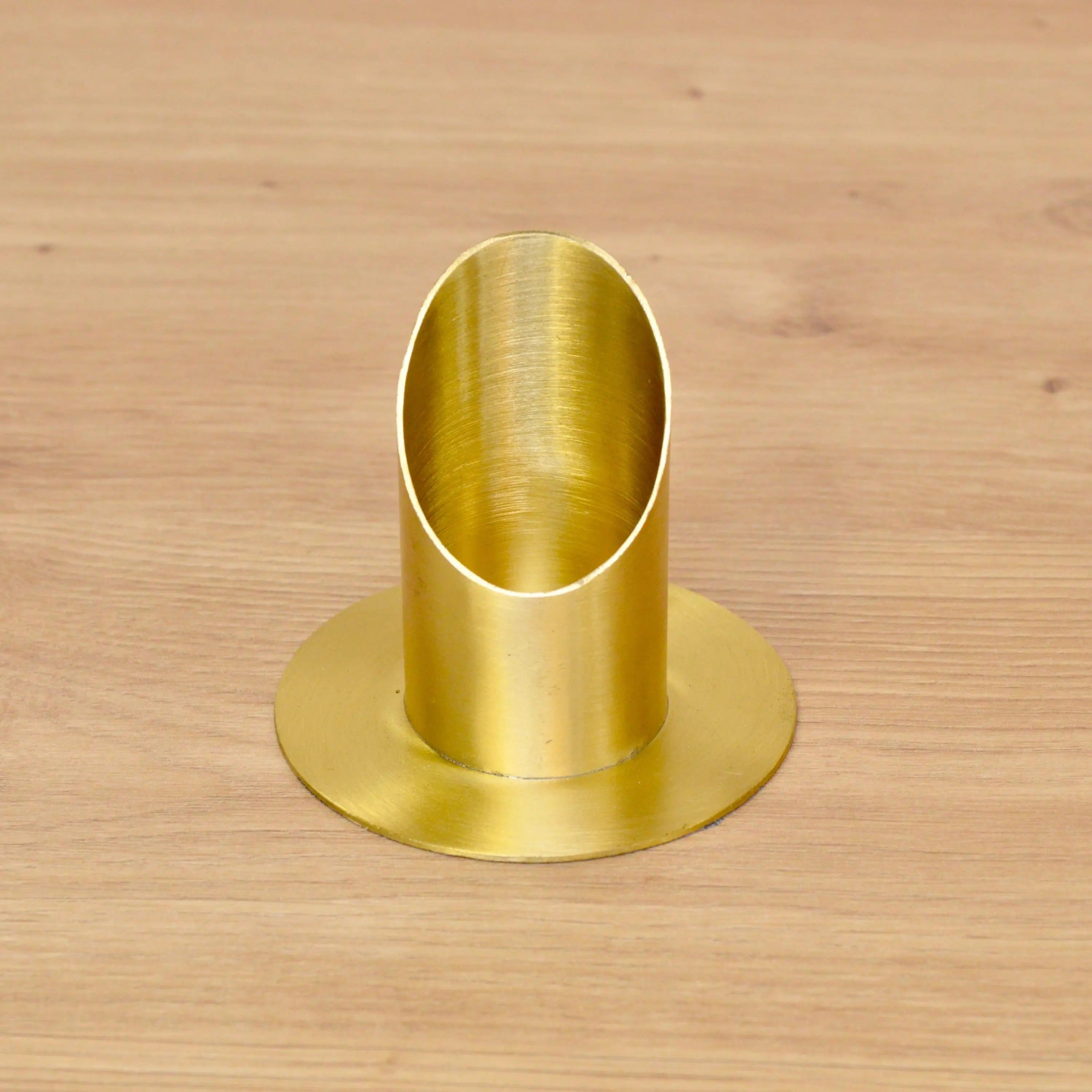 Kerzenhalter bis 4cm in Gold oder Silber – Halter für Taufkerze, Kommunionkerze & Hochzeitskerze | Metall Kerzenständer festliche Deko