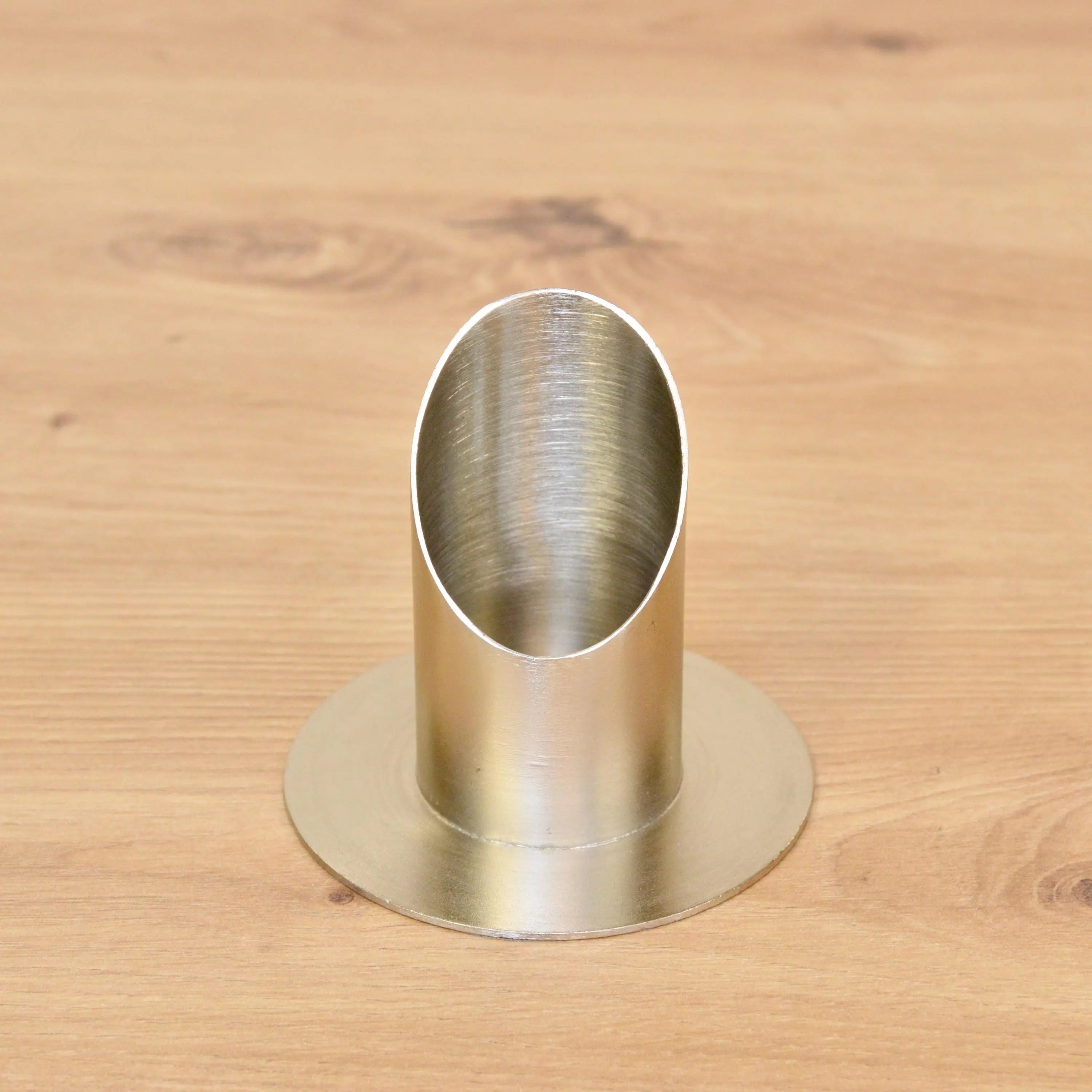 Kerzenhalter bis 4cm in Gold oder Silber – Halter für Taufkerze, Kommunionkerze & Hochzeitskerze | Metall Kerzenständer festliche Deko