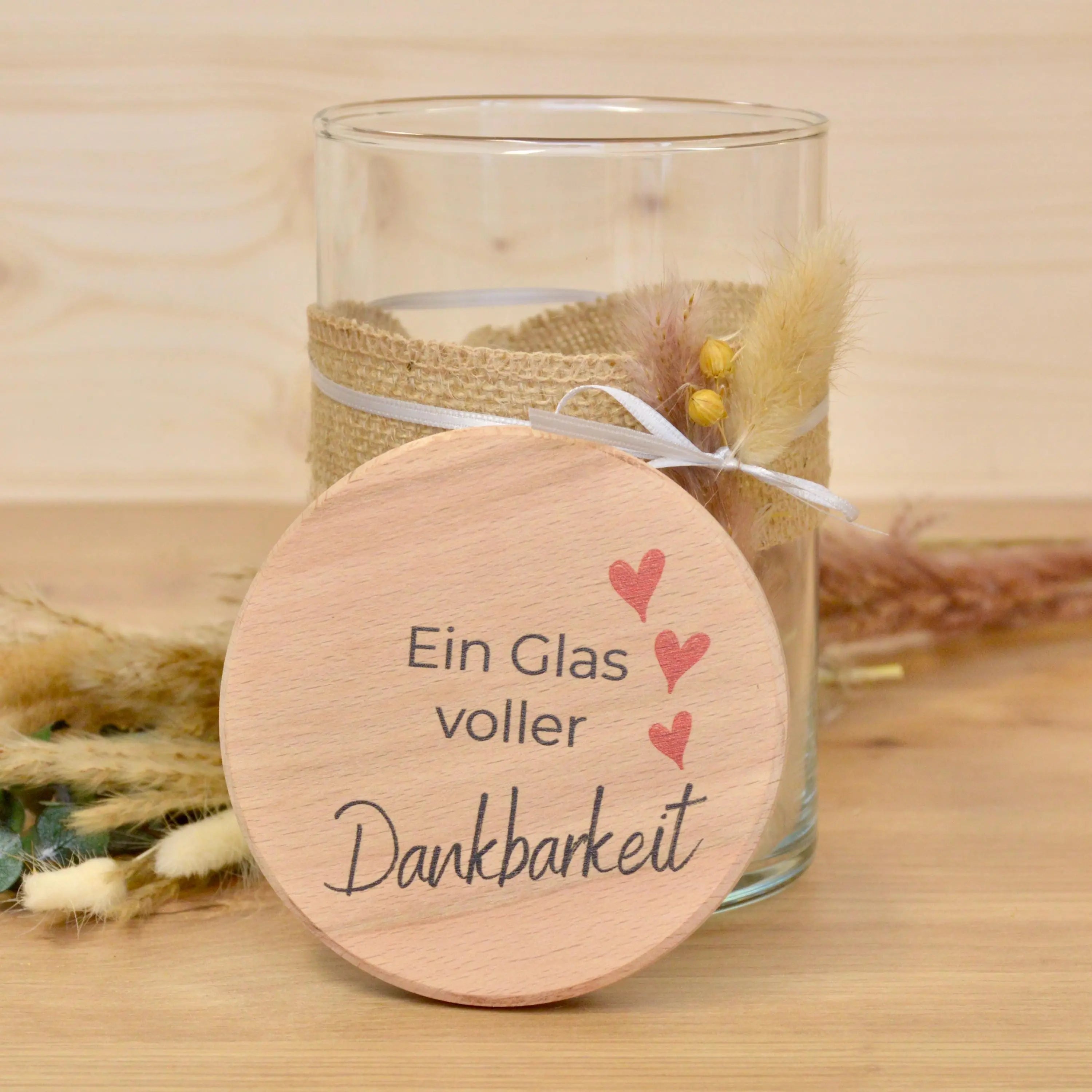 Aufbewahrungsglas "Ein Glas voller Dankbarkeit" – Geschenkidee zum Geburtstag, Weihnachten, Hochzeit oder einfach so