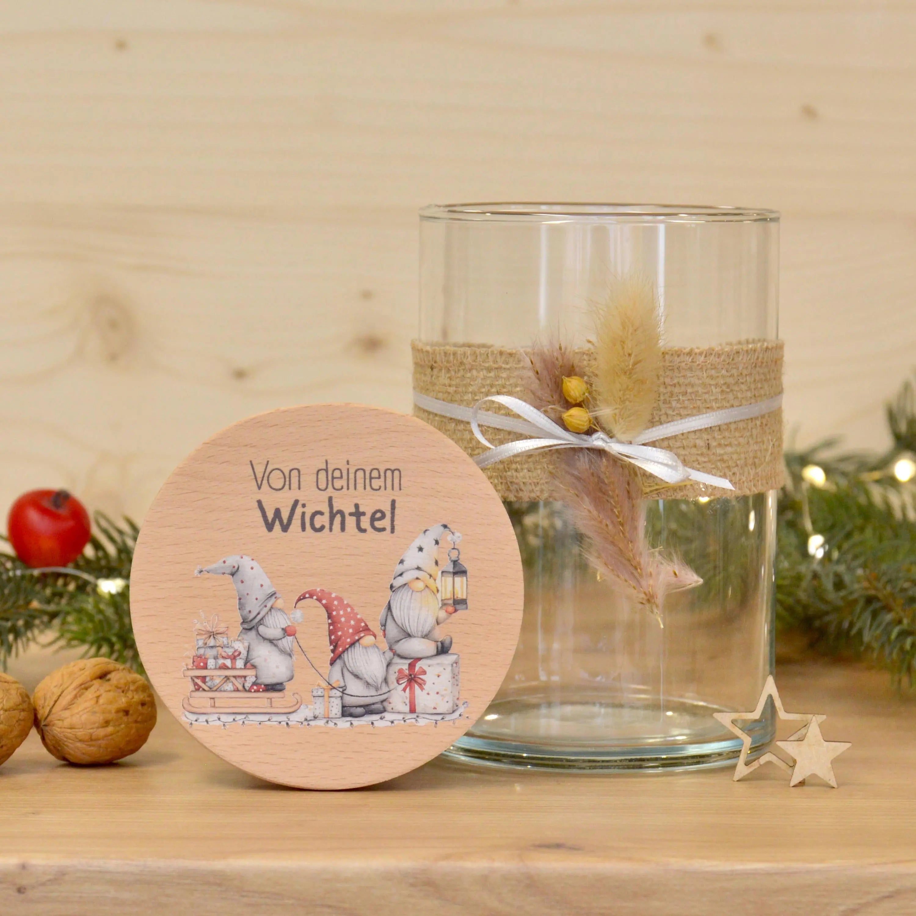 Aufbewahrungsglas "Von deinem Wichtel" – Geschenkidee zum Weihnachten, Wichtelgeschenk, Weihnachtswichtel, Wichteln