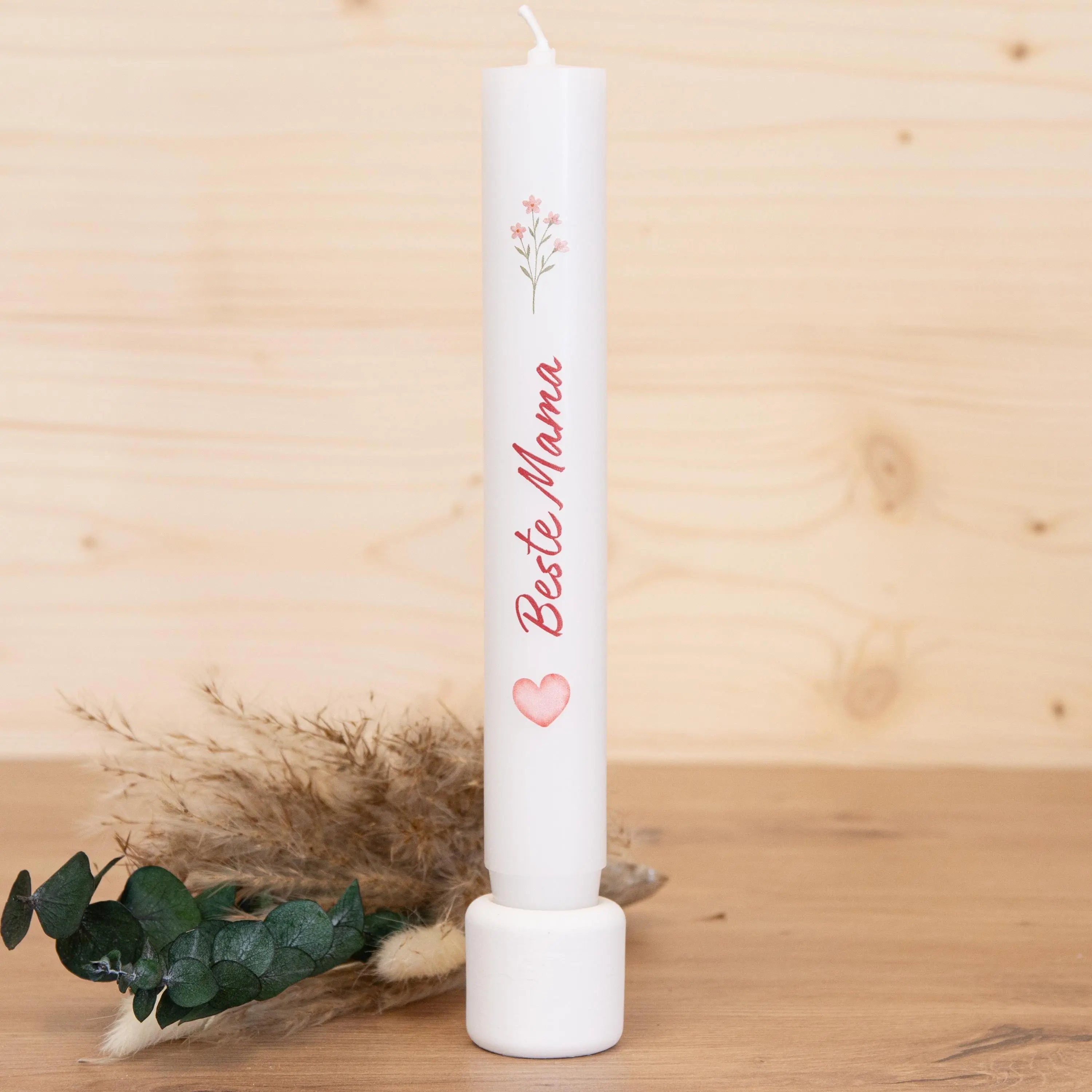 Stabkerzen zum Muttertag - verschiedene Motive | Geschenk zum Muttertag | Muttertagsgeschenk | 180x26mm