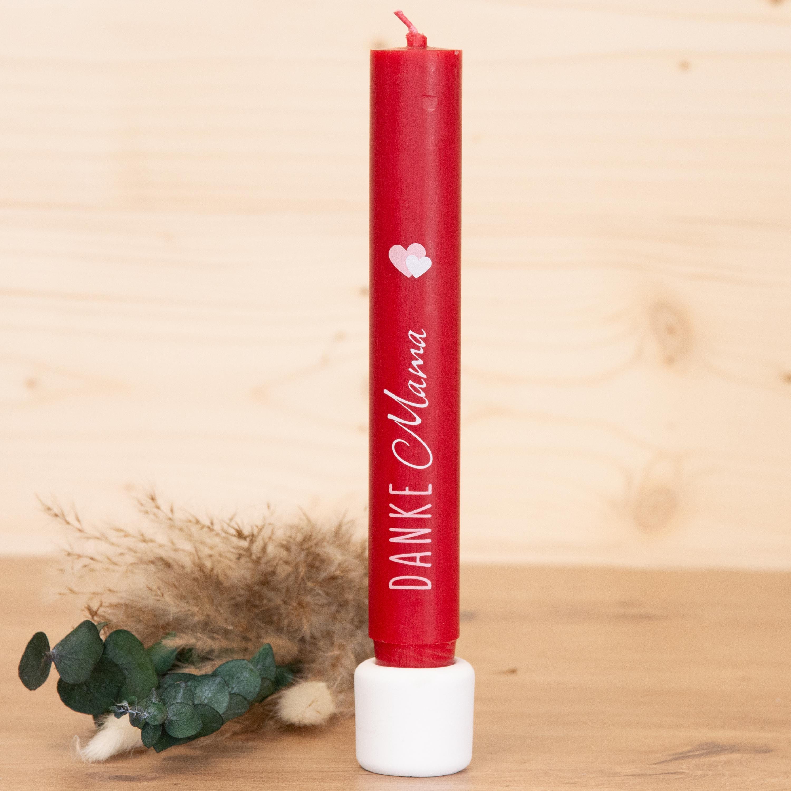 Stabkerzen zum Muttertag - verschiedene Motive | Geschenk zum Muttertag | Muttertagsgeschenk | 180x26mm