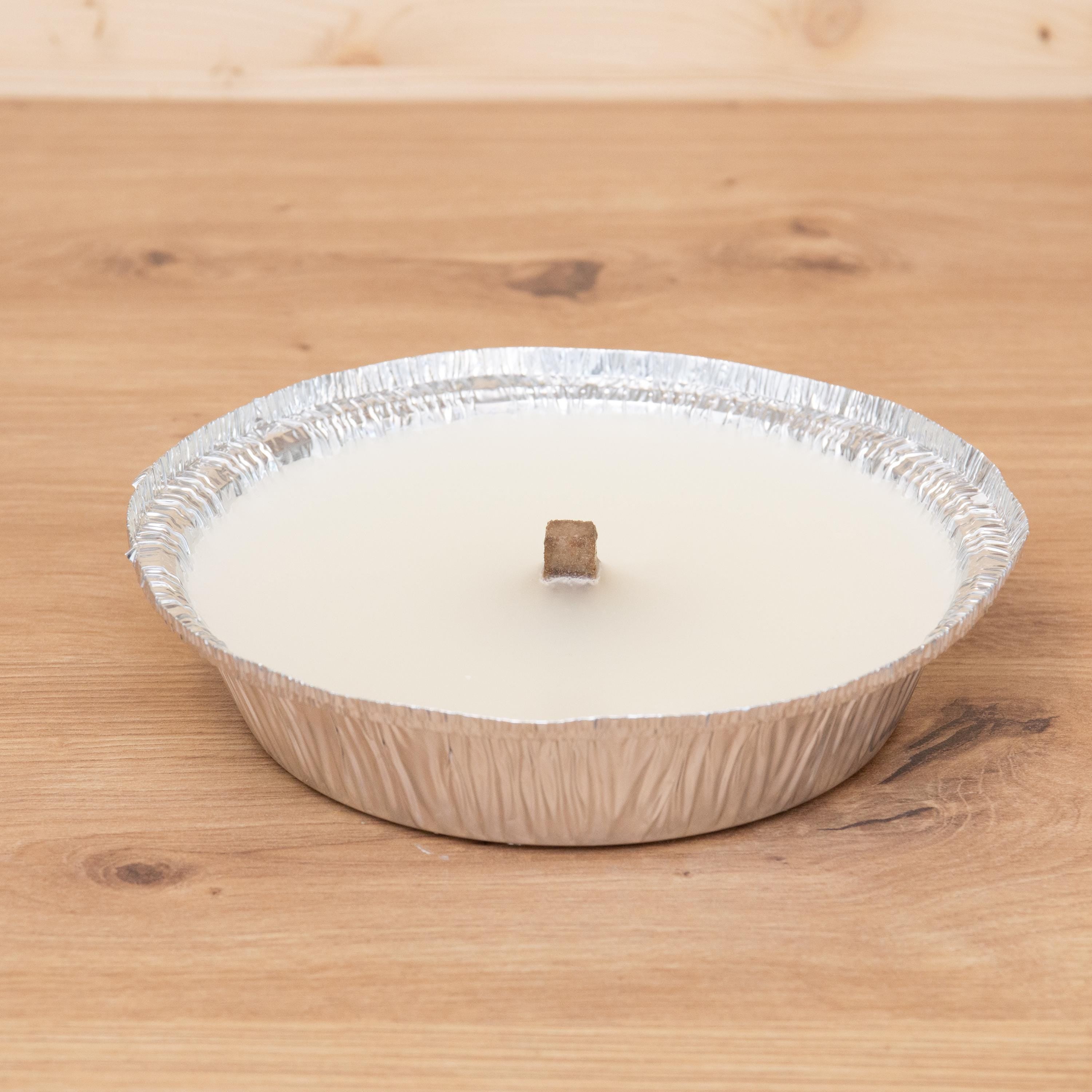 Nachhaltige Flammschale 16 cm aus Recycling-Wachs | Outdoor Kerze Garten Terrasse Balkon | Wiederverwendbar mit Dauerdocht | Upcycling Deko