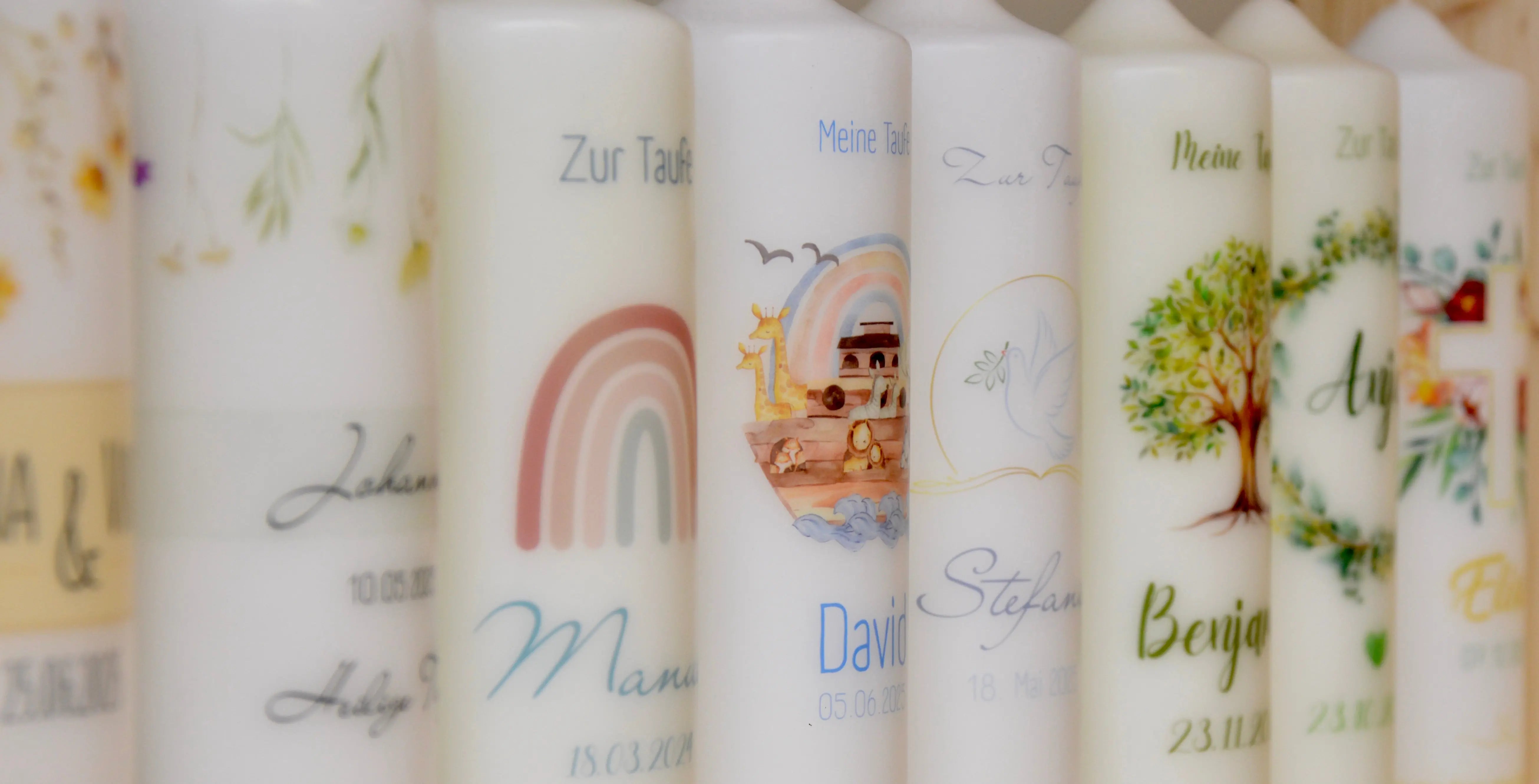 Taufkerzen – Motive und ihre Bedeutung: Das steckt hinter den Symbolen