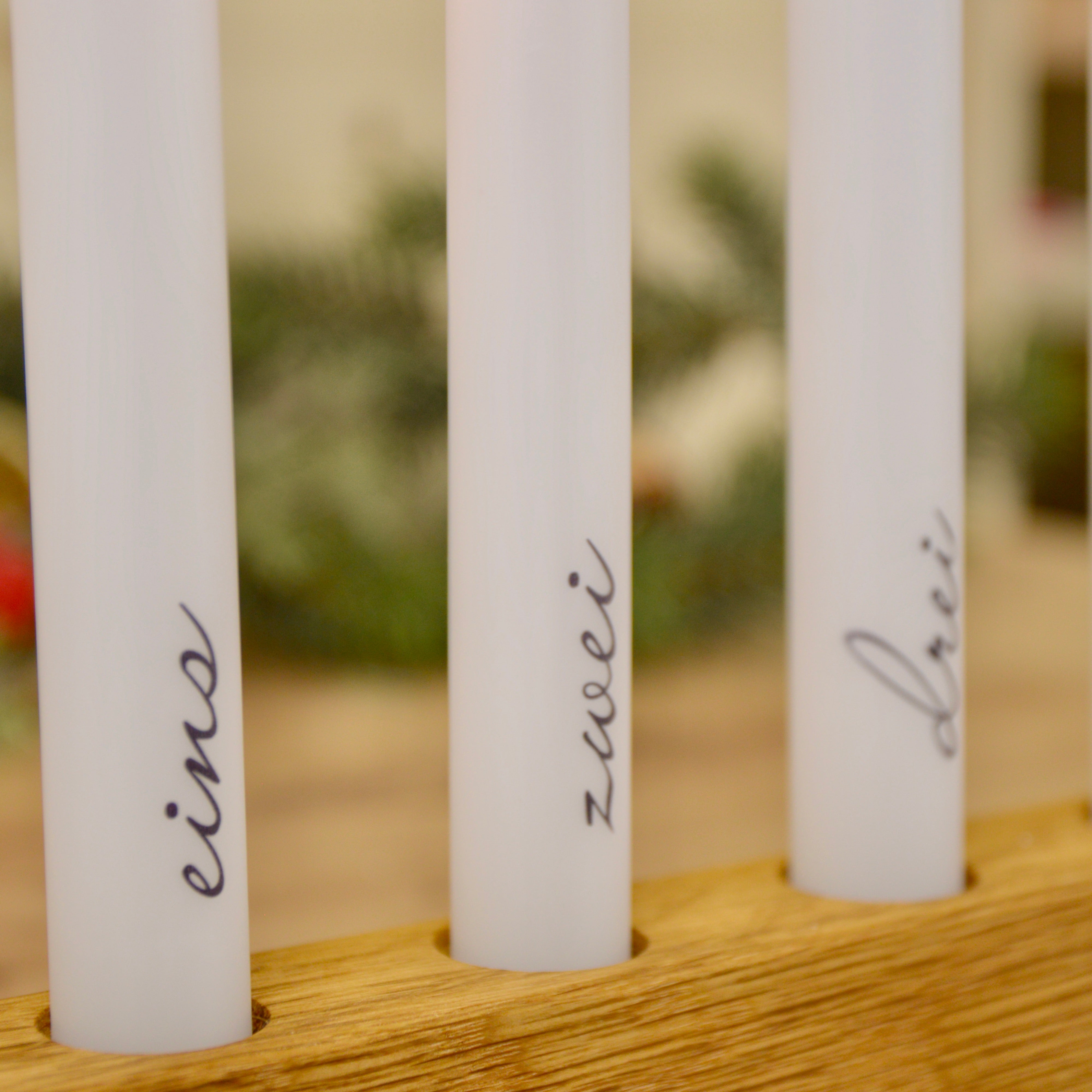 Adventskranz Eiche für Stabkerzen