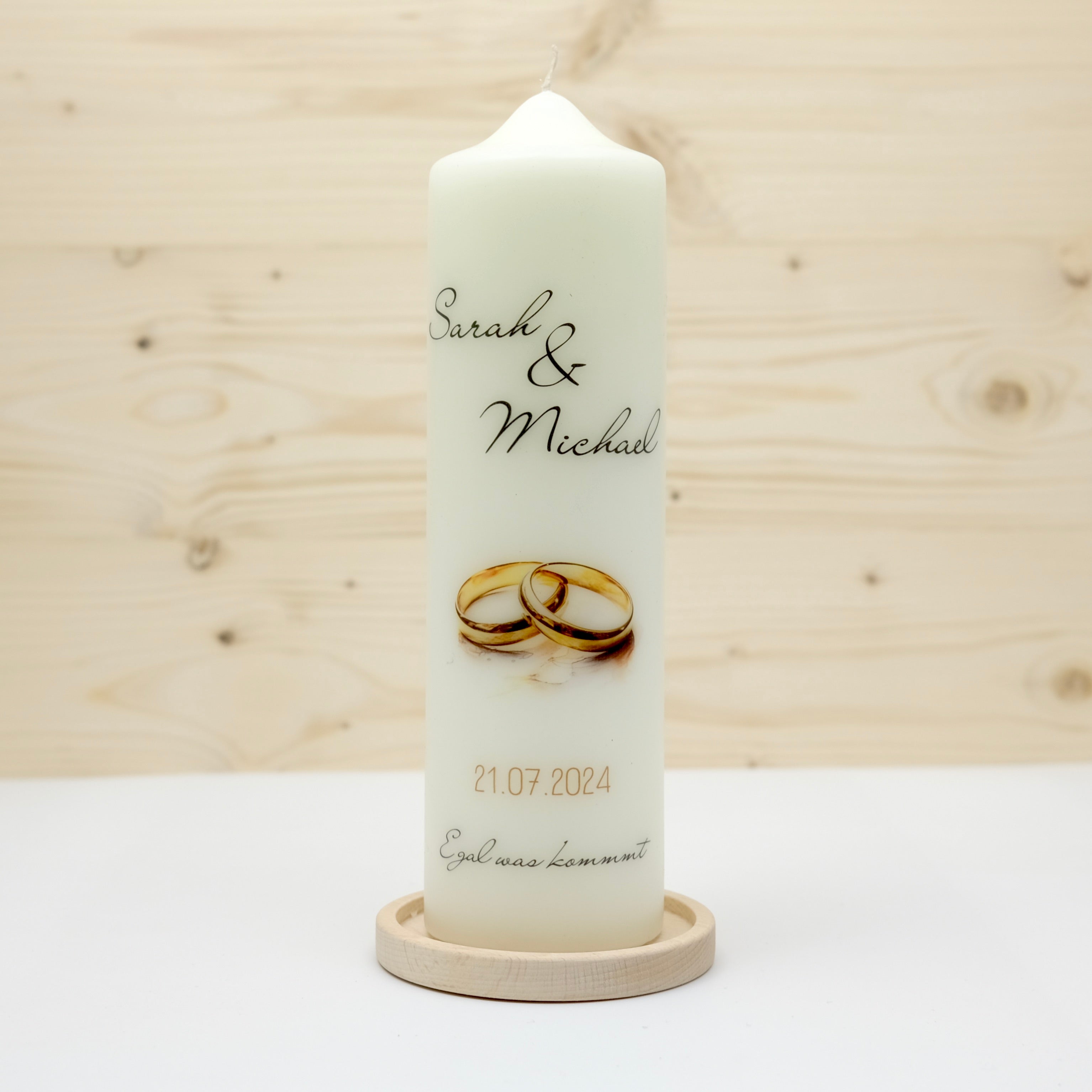 Hochzeitskerze Ringe