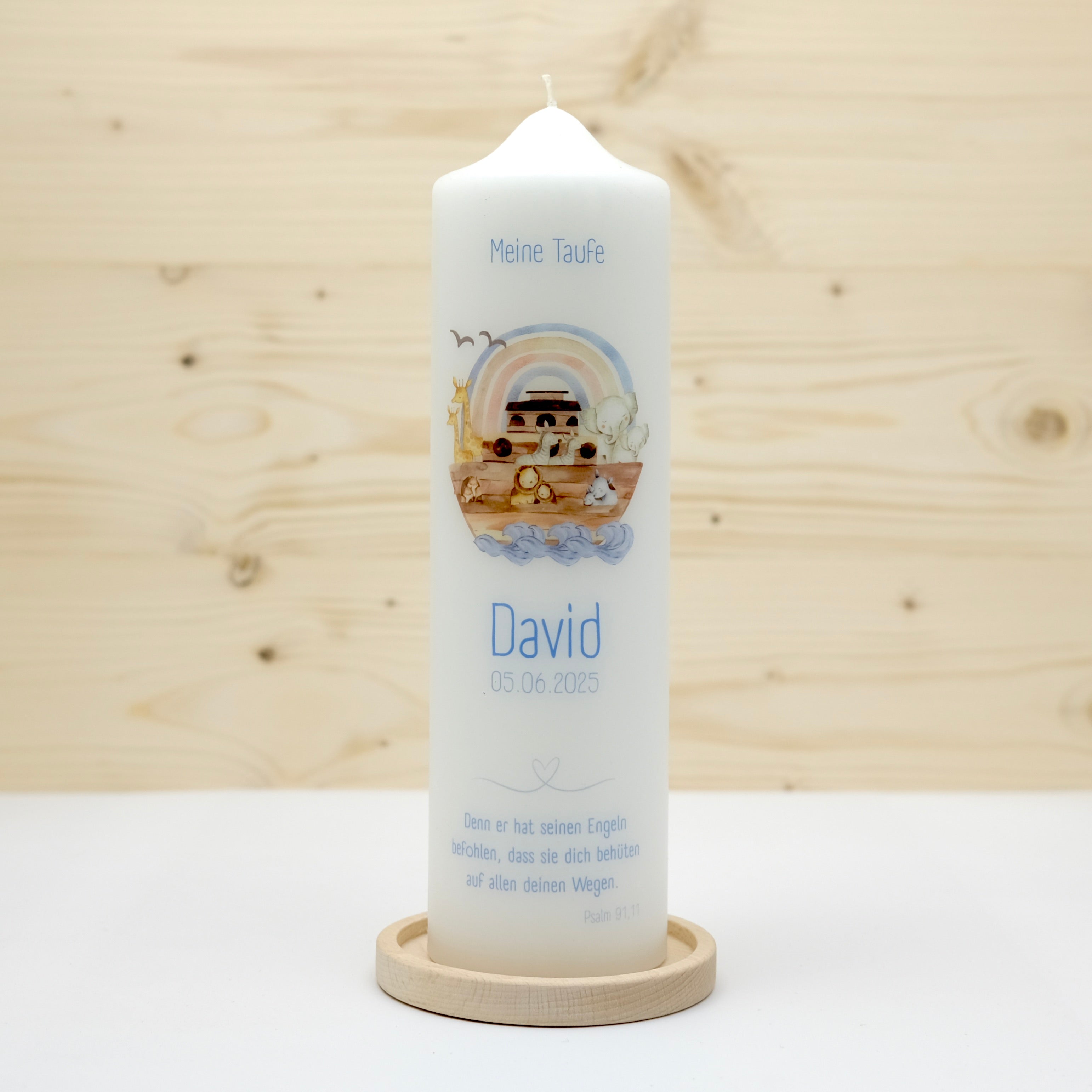 Taufkerze Arche David