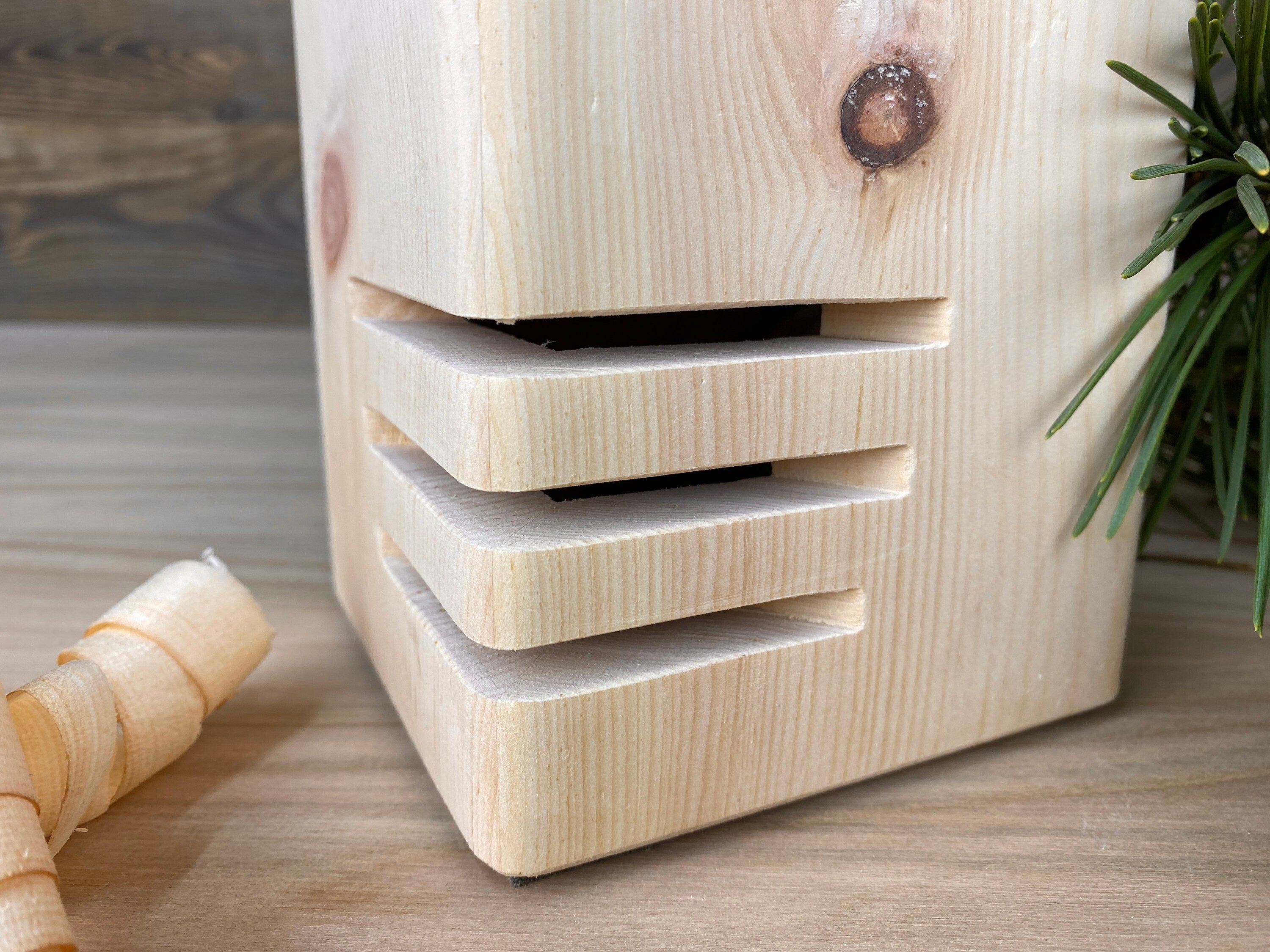 Zirbenlüfter für ein gesundes und angenehmes Raumklima, Zirbenholz, Raumlüfter - Ideal als Geschenk für Hochzeit, Geburtstag, Wohndeko