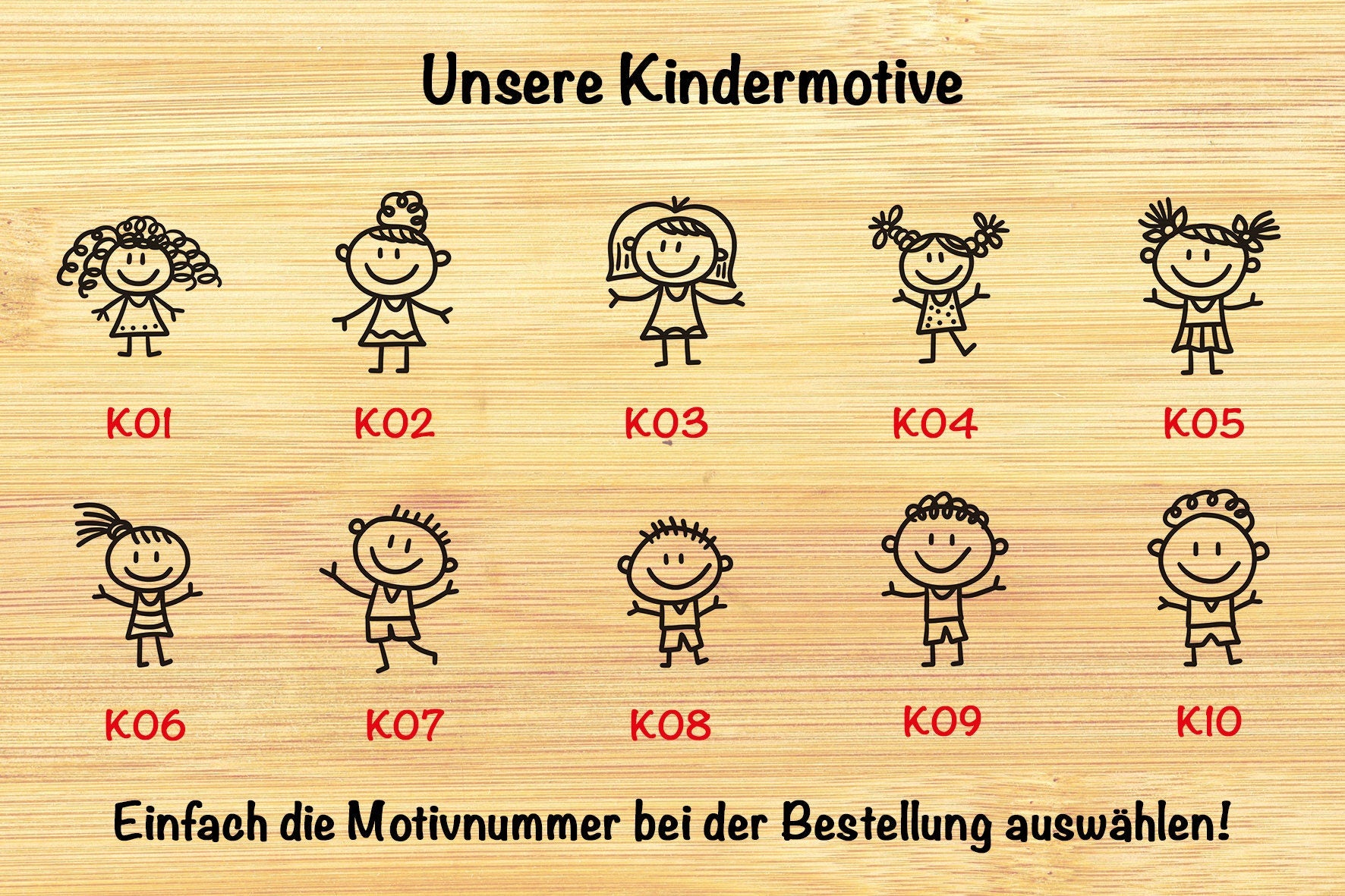 Frühstücksbrett Kinder personalisiert mit Name –Geschenk zur Geburt, Taufe, Weihnachten, Einschulung oder Geburtstag