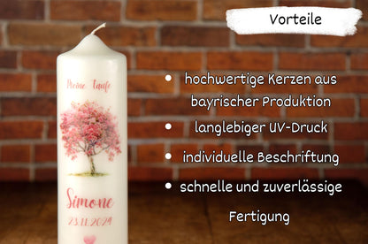 Hochzeitskerze Blumenkranz - individuelle Fertigung - Für die Hochzeit - Traukerze