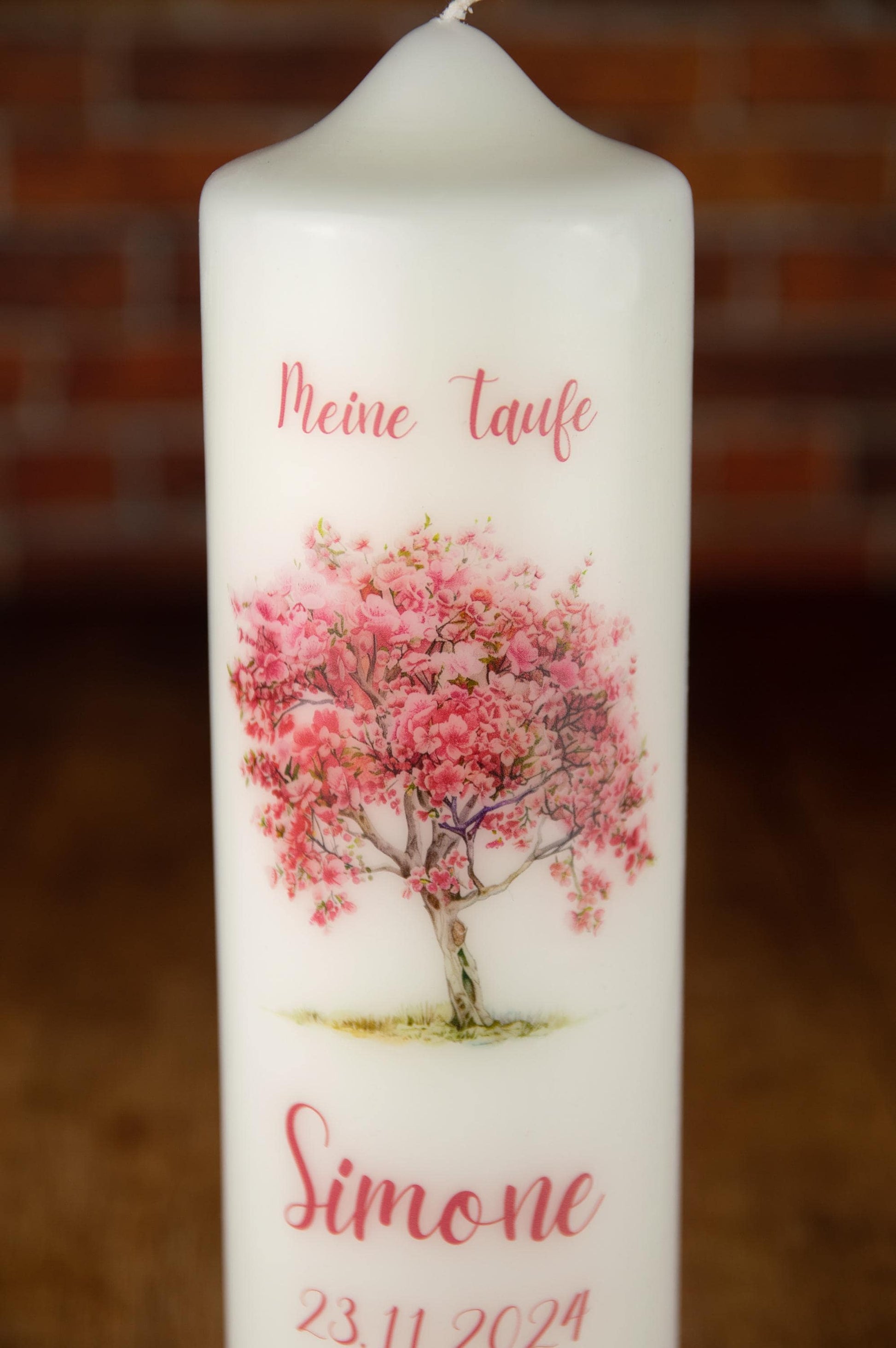 Taufkerze Baum - Simone - individuelle Fertigung - Für die Taufe - Kerze zur Taufe
