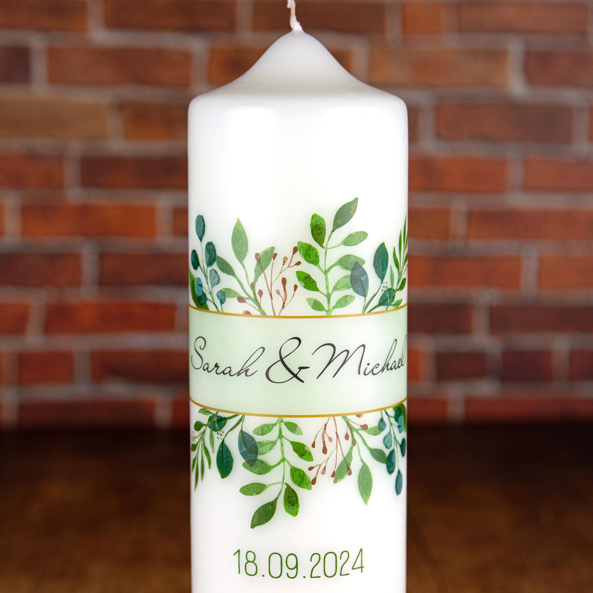 Hochzeitskerze Blätter - individuelle Fertigung - Für die Hochzeit - Traukerze