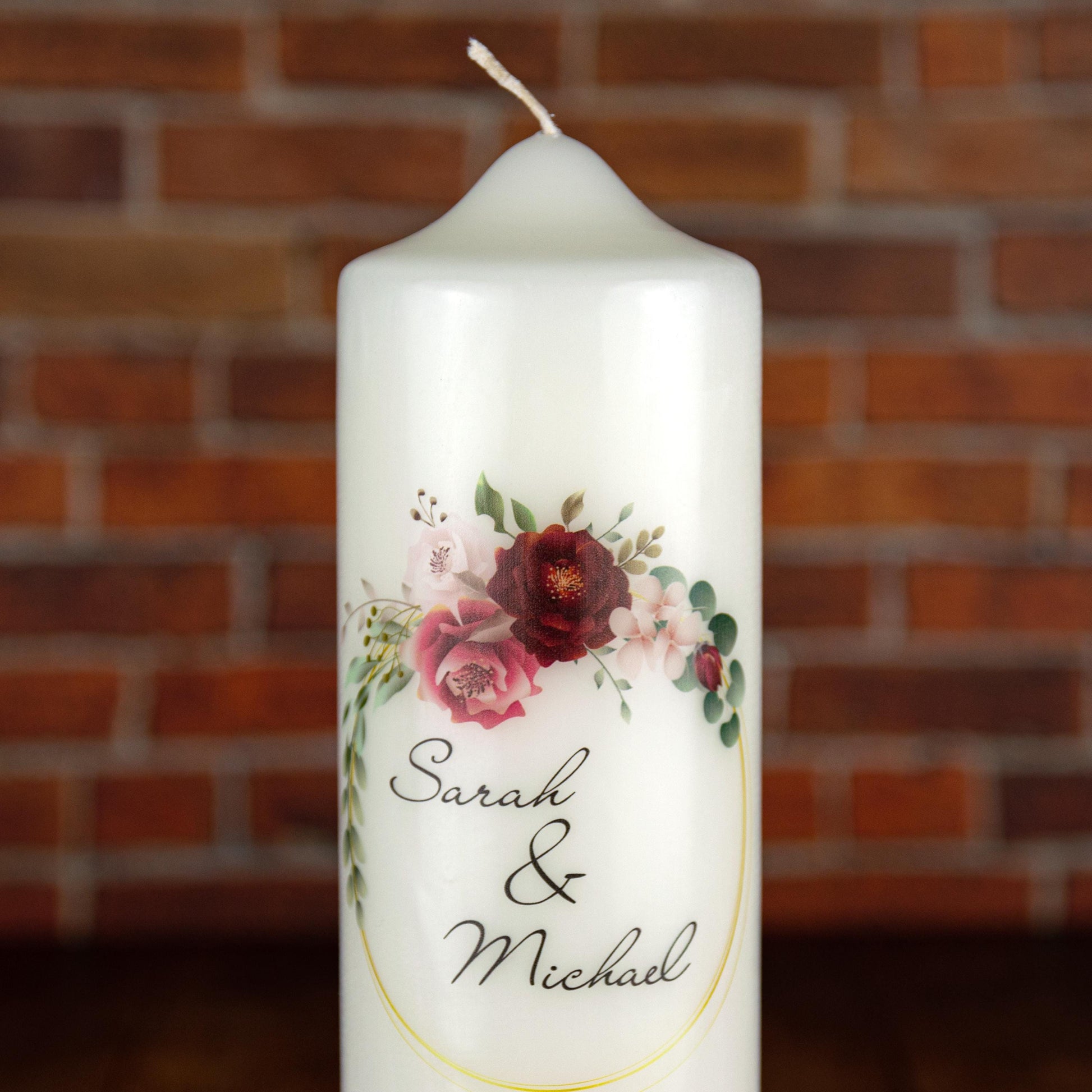 Hochzeitskerze Blumenkranz - individuelle Fertigung - Für die Hochzeit - Traukerze
