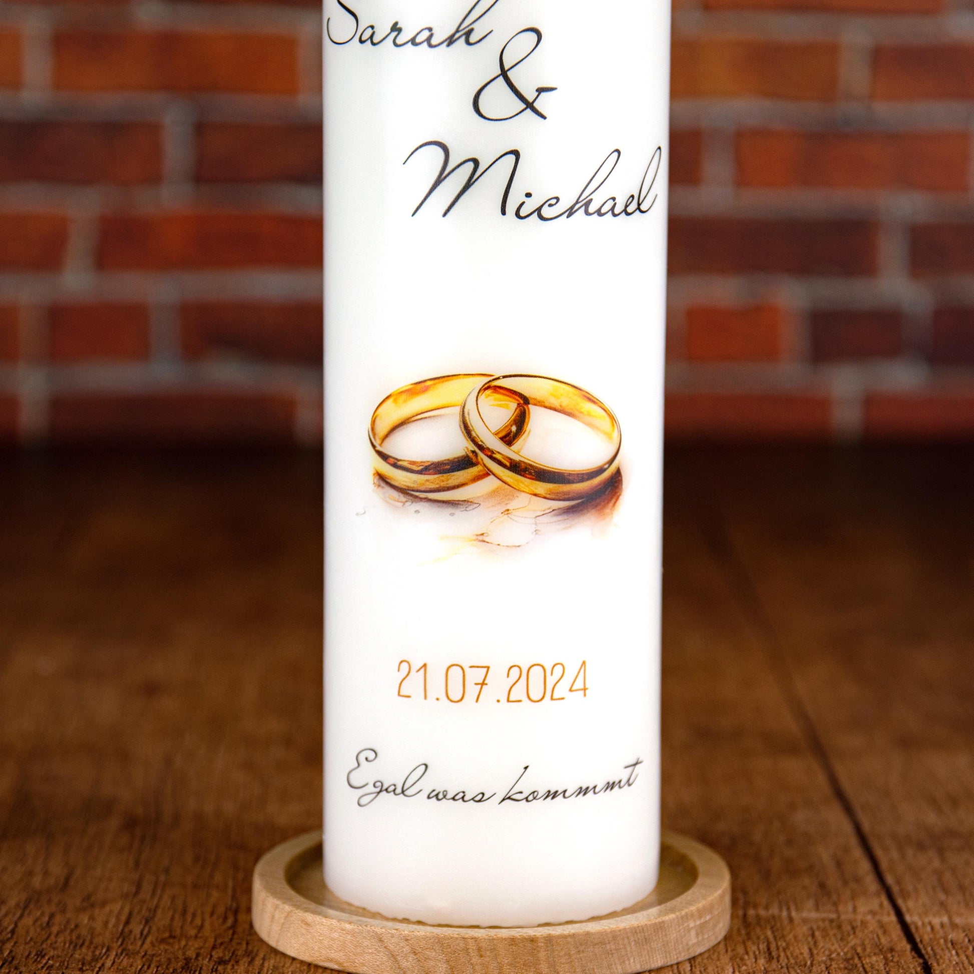 Hochzeitskerze Ringe - individuelle Fertigung - Für die Hochzeit - Traukerze
