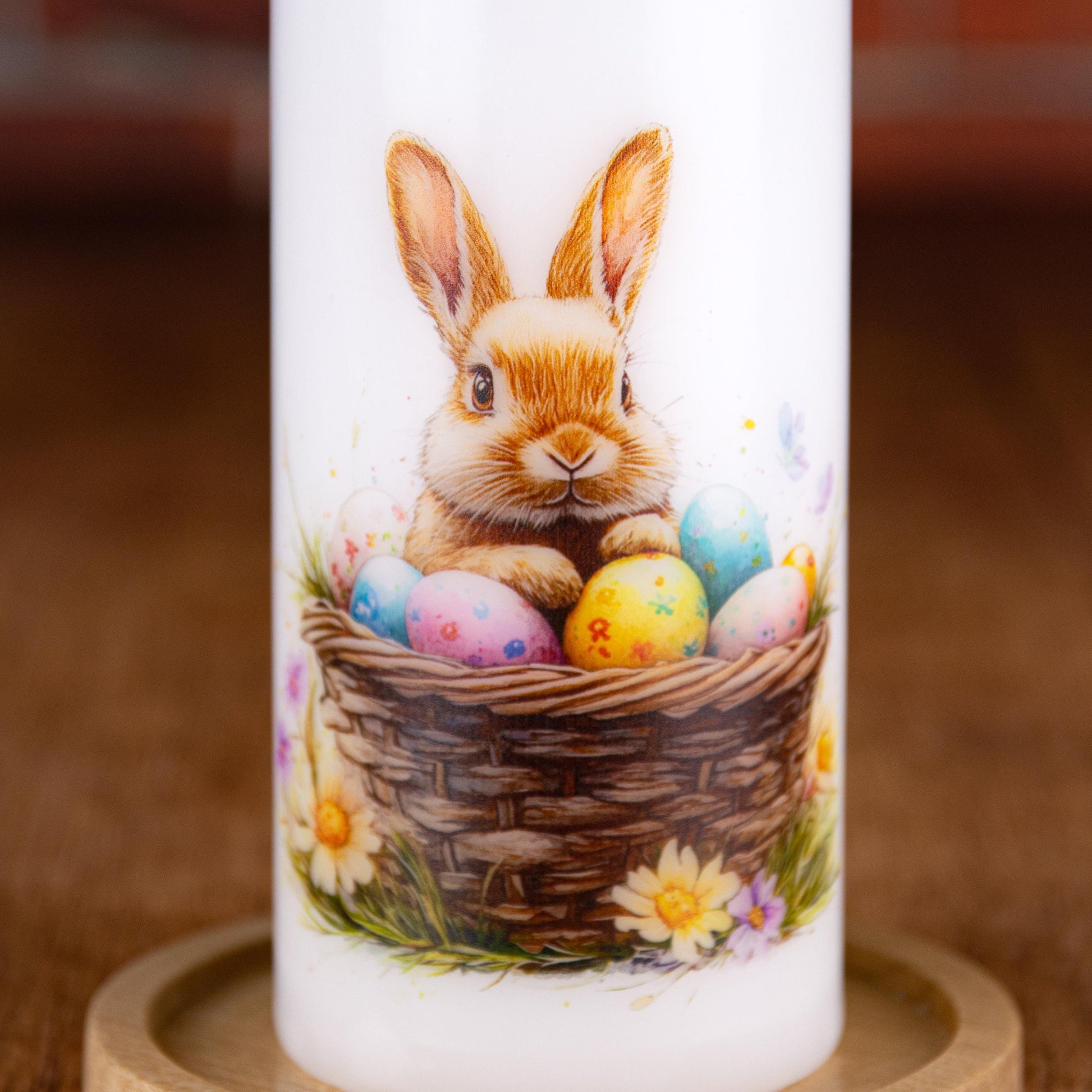 Osterkerze Hase im Korb - Ostern - Osterdeko - Geschenk zu Ostern - Mitbringsel