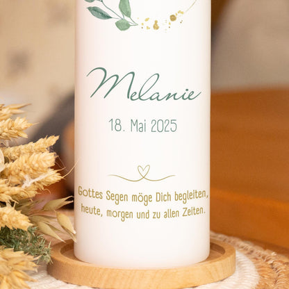 Taufkerze Fisch - Melanie - individuelle Fertigung - Für die Taufe, Kerze zur Taufe, Taufkerze, Personalisierte Taufkerze