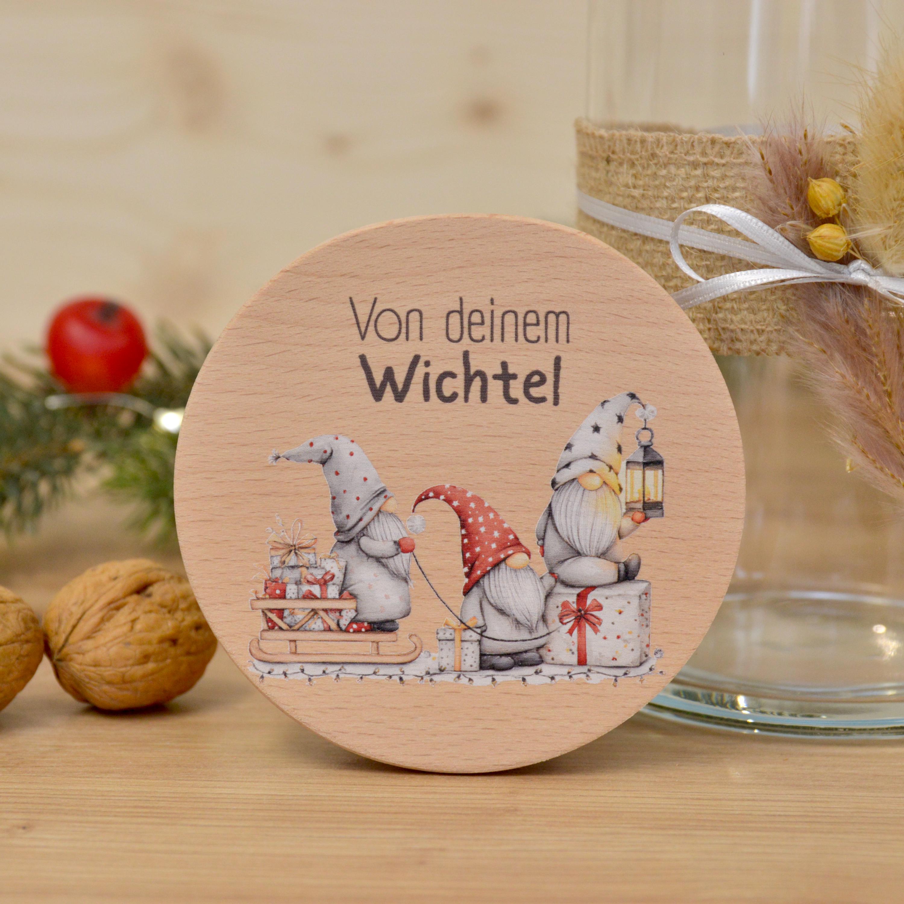Aufbewahrungsglas "Von deinem Wichtel" – Geschenkidee zum Weihnachten, Wichtelgeschenk, Weihnachtswichtel, Wichteln