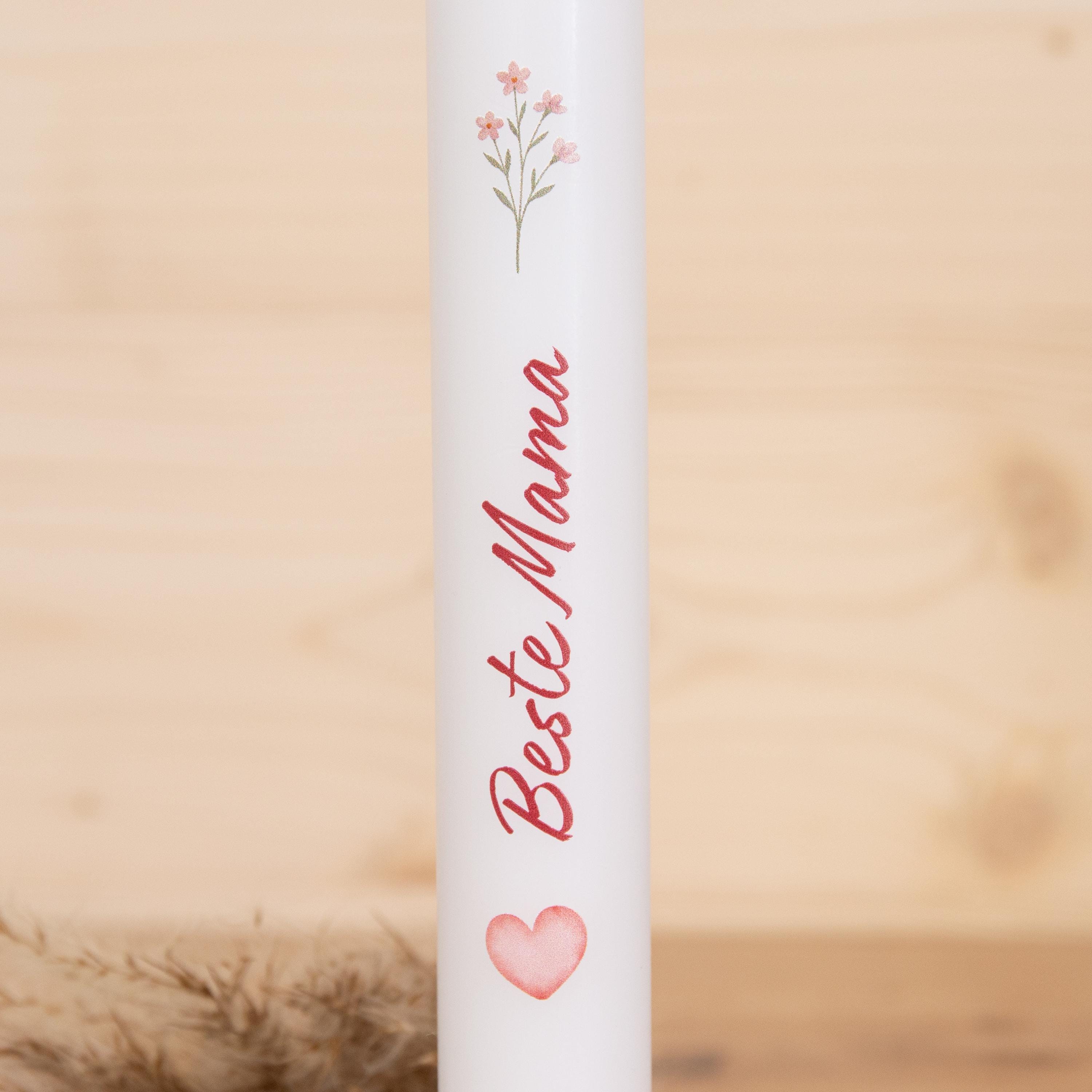 Stabkerzen zum Muttertag - verschiedene Motive | Geschenk zum Muttertag | Muttertagsgeschenk | 180x26mm