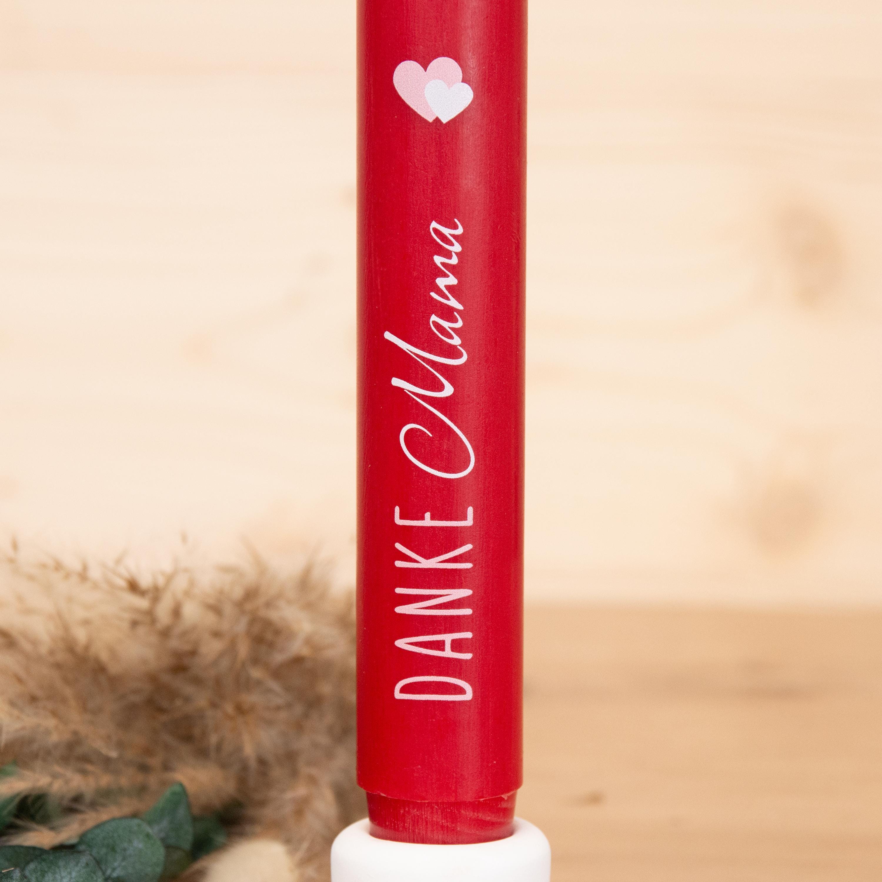 Stabkerzen zum Muttertag - verschiedene Motive | Geschenk zum Muttertag | Muttertagsgeschenk | 180x26mm
